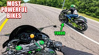 TURBO HAYABUSA vs NINJA H2 😈 [upl. by Mungam]