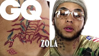 Zola révèle le secret de ses tatouages  Dont Touch My Tattoos  GQ [upl. by Onihc]