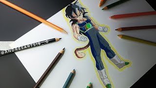 CÓMO dibujar a GOHAN epico  ssj  dbz  tutorial dibujos  trucos y consejos [upl. by Hullda365]