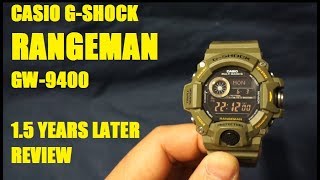 Casio G Shock Rangeman GW9400 review update 1 and a half years later [upl. by Ierdna551]