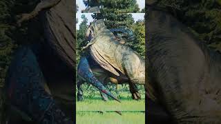 🦖TREX BULL vs TARBOSAURUS in JWE2 jurassicworldevolution2 jurassicworld jurassicpark dinosaur [upl. by Analiese305]