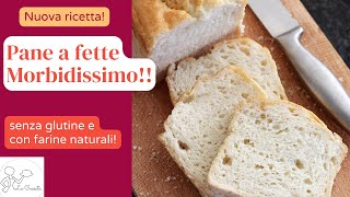 Pane a fette tipo pancarrè senza glutine senza lattosio senza mix [upl. by Ridgley]