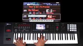 Roland FA0608  How to Create a LayerSplit [upl. by Ayot]