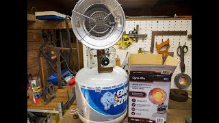 Keep Warm Dyna Glo Radiant Tank Top Heater For A 20 LB Propane Tank My Review [upl. by Kane]