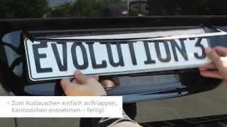 Montageanleitung Kennzeichenhalter Evolution 3 [upl. by Fleta]