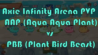 Axie Infinity Arena PVP  AAP Aqua Aqua Plant vs PBB Plant Bird Beast [upl. by Meg]