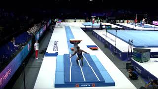 RICHARD Frederick USA2023 Artistic Worlds Antwerp BELQualificationsVault 1 [upl. by Becht]