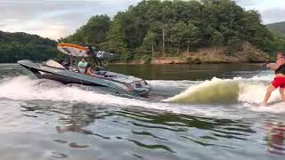 Wake surfing on a 2021 Tigé Z3  Lake Raystown [upl. by Oirrad]