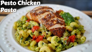 This Quick amp Easy Chicken Pesto Pasta is Perfect For Dinner [upl. by Fidole750]