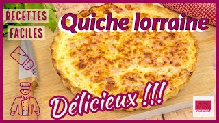 La recette de la fameuse quiche lorraine Un vrai délice [upl. by Hplodur]