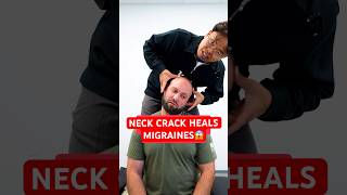 NECK CRACK HEALS MIGRAINES😱 chiropractic asmr trending shorts [upl. by Angelique]