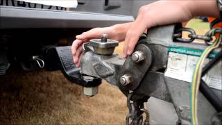 How to take off trailer from car or truck UHaul trailer [upl. by Hachman536]