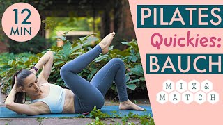 12 MIN PILATES Quickie BAUCH  🧱🧘🎛️ Mix amp Match dein Workout [upl. by Zipporah]