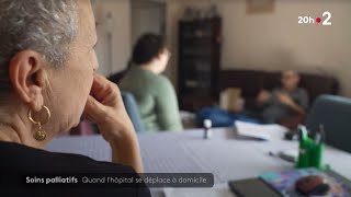 Dispositif de soins palliatifs à domicile PALLIDOM HAD APHP au JT de France 2 [upl. by Abekam]