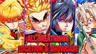 Wisteria 2  All Breathing Styles FULL SHOWCASE amp LOCATION [upl. by Sirron]