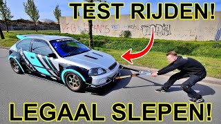 TEST RIJDEN VAN DE k24 TURBO WIDEBODY HONDA CIVIC [upl. by Yrrap920]