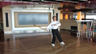 7 Tai Zhang Dao TZD  Sui Huangs Easy Taiji Cane Kata [upl. by Nevek814]