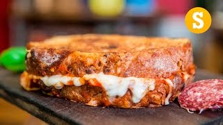 Epic Pizza Grilled Cheese Recipe  Sorted Food [upl. by Josepha]