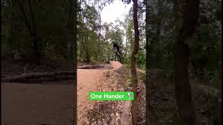 Mountain Biking  Jumping  one hander 2 roll on back 🌪️ mtb sendit jumping smash tonycdeba1 [upl. by Augustine322]