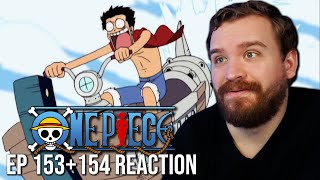 Luffy On A Jet Ski  One Piece Ep 153154 Reaction amp Review  Skypiea Arc [upl. by Ursas727]