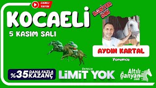 KOCAELİ  Canlı Yayın  Bariyer Dibi  5 Kasım 2024 Salı atyarisi [upl. by Edik]