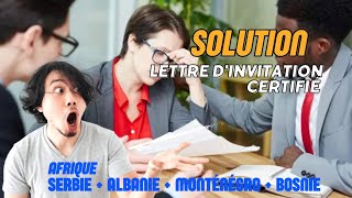 comment obtenir une invitation certifier pour lobtention visa en SERBIE  ALBANIE  MONTÉNÉGRO [upl. by Yecrad366]