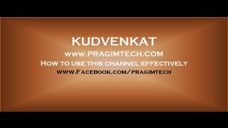 Kudvenkat  How to use this channel effectively [upl. by Damicke]