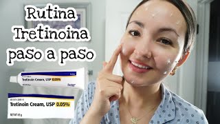 RUTINA SENCILLA con TRETINOINA PASO a PASO para PRINCIPIANTES hazlo correctamente SIN IRRITACION [upl. by Enilorak330]