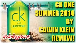 CK One Summer 2014 by Calvin Klein Fragrance  Cologne Review [upl. by Bucher]