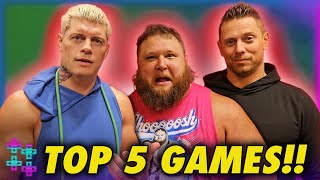 UUDDs Top 5 Video Games EVER  Cody Rhodes The Miz and Otis [upl. by Saiff232]