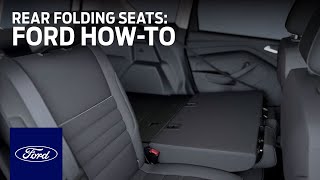 Rear Folding Seats with Side Release and Folding Head Restraints  Ford HowTo  Ford [upl. by Solotsopa]