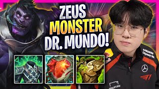 ZEUS IS A MONSTER WITH DR MUNDO  T1 Zeus Plays Dr Mundo TOP vs Rumble  Season 2024 [upl. by Phaedra]