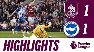 HIGHLIGHTS  Burnley 11 Brighton amp Hove Albion  Premier League [upl. by Pierson592]