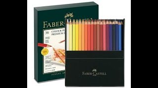 Unboxing FaberCastell Polychromos 36 colour pencils [upl. by Sivrad]