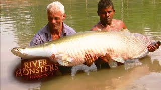 The BIGGEST Arapaima Jeremy Wade Has EVER Caught  ARAPAIMA  River Monsters [upl. by Carol905]