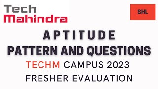 Tech Mahindra Exam Pattern 2023  Campus 2023 Fresher Evaluation  Pattern amp Questions  MUST WATCH [upl. by Rattan]