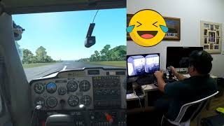 Testando Flight Simulator 2020 em VR  GTX 1060 6GB e Oculus Quest [upl. by Atiras]