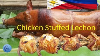 Lechon Baboy  inside Chicken [upl. by Gerrilee961]