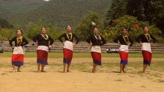 Apatani Dance Damin Daminda Daminda by Singchung Girls [upl. by Kinch]