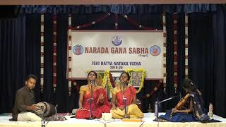 Isai Natya Nataka Vizha  Carnatic Vocal Concert Anahita amp Apoorva  Music Festival 2019 NGS Mini [upl. by Norreg]