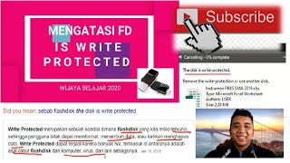 Mengatasi Write Protected Pada Flashdisk  Flashdisk Rusak [upl. by Abert]