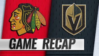 Golden Knights strike quickly in 3rd down Blackhawks [upl. by Frear]