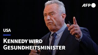 Trump nominiert Robert F Kennedy Jr als Gesundheitsminister  AFP [upl. by Pembroke]