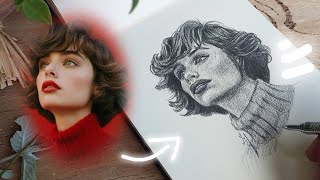 master face drawing with the amazing method Loomis method fast drawing [upl. by Arit661]