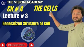 Chapter 4 Cell  Generalized structure of cell  11th Class Biology  Vision Academy [upl. by Egap]