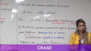 15  Uso facultativo da Crase  Grasiela Cabral 2019 [upl. by Yerbua628]