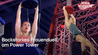 Viktoria Krämer vs Stefanie Noppinger Duell am Power Tower  Ninja Warrior Germany Allstars 2022 [upl. by Westleigh530]