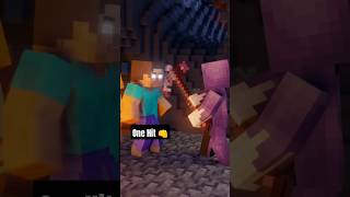 One Hit 👊  Hindi  shorts minecraft [upl. by Imoan]