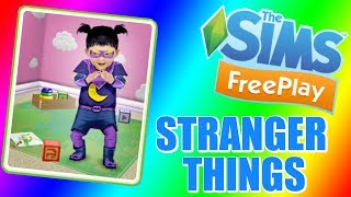 Sims Freeplay  Stranger Things in Sim Town Quest Walkthrough [upl. by Bushweller]