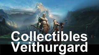 God of War Veithurgard Collectibles Walkthrough [upl. by Grete874]